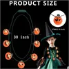 Party Favor Décorations de Noël L Citrouille Light Up Collier Halloween Lights Jack O Lantern avec modes clignotants pour Party Favor 1026 Otudr