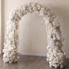 Flores decorativas 500 cm de largo boda arco curvo decoración flor fila banquete fondo actividad centro soporte fiesta Prop ventana exhibición bola