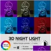 Led Jouets Lumière Pour Enfants Chambre Décor Hxh Nuit Cadeau Acrylique Néon 3D Lampe De Noël Anniversaire Killua Mignon Diy Nouvel An Drop Delivery Gifts Dhtp6