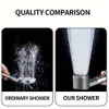 New Shower Head Water Saving High Pressure One-hand Control Switch Shower Knobs Adjust Water 3 Mode Showerhead SPA Massage Shower