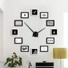 Horloges murales Grand bricolage horloge murale mouvement mécanisme horloge mains aiguilles ensemble pour 3D miroir horloge accessoires de remplacement décoration de la maison 231123