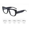 Sunglasses Retro Cat Eye Glasses Frame Women Ins No Makeup Plain Men Eyewear Cute Decorative Computer