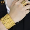 Bangle Xuhuang African Wholesale Gold Color Bangles With Ring Nigeria Bride Wedding Banquet Armband Smyckesgåvor Arabiska charm armband 231123