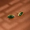 Kolczyki stadnatowe Naturalne jadeżte złoto prosta moda geometria ucha kolce damskie biżuteria w przedmiotach z