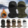 Masques de visage de mode Cache-cou Polaire Camouflage Tactique Cagoule Masque Complet Hiver Chaud Coupe-Vent Cyclisme Randonnée Ski Écharpe Chapeau Bandana Cou Gaiter 231123