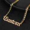 Pendentif colliers personnalisé vieux nom cubain britannique pendentif collier mode en acier inoxydable hommes collier bijoux cadeaux 231124