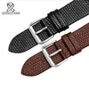 Watch Bands 10 12 14 16 20mm Lizard Pattern Simplicity Fashion Women's Leather Strap 18mm For AR11067 Red White Handmade