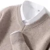 Mens Jackets Cashmere Warm Pullovers Sweater V Neck Knit Autumn Winter Fit Tops Male Wool Knitwear Jumpers Bottoming shirt Plus Size 231123