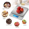 Usb Rechargeable Electronic Digital Kitchen Scale 500g/0.01g 1kg 2kg 3kg /0.1g Precise Pocket Scale LCD Display Weight Gras Balance Measuring Weighing With 2 Trays
