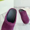 Sabot Horsehair Chinelos Designer de Luxo Homens Mulheres Fussbett Sabot Sandálias Inverno Ráfia Praia Moda Bezerro Cabelo Couro Shearling Jacquard Mules Slides 35-46