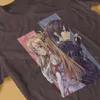 القمصان الخاصة بالرجال Asuna Classic O Neck Tshirt Sword Art Art Online Shirt القميص الأساسي للرجال الفردية