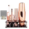 Ferramentas de barra 550ml 800/600ml Cocktail Shaker Shaker Stainless Steel Boston Shakers Mixer Wine Bartender Kit Preto e Rose Gold Bar Tools Barware 231124