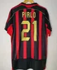 Retro voetbalshirts met lange mouwen Kaka Baggio Maldini VAN BASTEN Pirlo Inzaghi Gullit Shevchenko Vintage klassiek shirt 93 94 95 96 97 06 07 09 10 MiLaNS 111