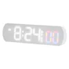 Wall Clocks LED Display Rectangular Alarm Clock Temperature Humidity High-definition Date Digital Timer Home Decoration