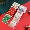 Gift Wrap 200pcs Merry Christmas Tags Santa Claus Sticker Paper Handwritten Name Year Party DIY Scrpabook Labels Decor