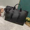 Black Flower Handbag Shoulder Bag Urban Travel Weekend Bag Luxury Two Handed Handle Carrying Bags Designer Totes Genuine Leather Big Bag