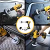 2/3.5/4'' 3 Pcs/set Car Brush Attachment Kit Power Scrubber Drill Brush Polisher Cleaning Accessories Cleaning Tools Accessories