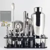 Narzędzia do baru 1-14 szt. 600 ml 750 ml ze stali nierdzewnej Boston Boston Cocktail Shaker Mikser Drink Barman Kit Sets Narzędzia Targery Barwarze Barwarz z stojakiem 231124