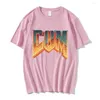 T-shirts pour hommes T-shirt drôle lettre T-shirt graphique vintage pour hommes pur coton mode d'été T-shirts à manches courtes surdimensionné