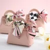 Embrulho de presente 5/10/30pcs bolsas de couro para festas de férias de casamento caixas de doces criativos de doce