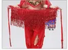 Saias Mulheres Boho Fringe Sexy Tassel Tassel Belly Dance Hip Sconst Rave Wrap Belt Performance Custume 230424