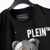 PLEIN BEAR T SHIRT Mens 디자이너 티셔츠 브랜드 의류 라인 석 해골 남성 티셔츠 클래식 고품질 힙합 Streetwear Tshirt 캐주얼 탑 티즈 PB 11283