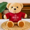 Kinderspielzeug Niedlicher Teddybär mit Designerkleidung Baby Kinder Kuscheltiere Plüschtier Briefbedruckte Bären Stofftier