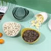 Tallrikar 3st Snack Bowls miljövänliga fruktbrickor Organiser Tray Storage Gadget