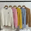 Suéteres de punto para mujer Diseñador Jersey Pequeño Caballo Bordado Suéter de manga larga Otoño Invierno Moda Casual Slim Top S-2XL Di_