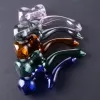 Unique Retro Glass Pipe Hitter Smoking Hand Pipe 6.3 Inch Oil Dab Burner Pipes Multiple Colors Smoking Pipes 12 LL