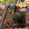 Outdoor-Pads Tragbarer Campingkocher Zusammenklappbarer Holzofen Burn Edelstahl Rocket Stoves272R