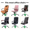 Chair Covers Thickened Velvet Rotating Cover Office Computer Stretch Anti-dirty Armchair Case With Armrest Funda Silla Escritorio