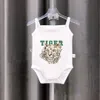 Yaz bebek sevimli sürenler bebek kız çocuk kıyafetleri 0-2 yıl kolsuz bodysuit sevimli hayvan desen yeni doğan kostüm