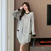 Robes de travail Femmes Automne Et Hiver Tricoté Cardigan Robe Costume Minceur Pull Deux Pièces Ensemble Tempérament Petite Jupe Tendance Setsfaldas