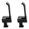 Bathroom Sink Faucets AFBC 2X Basin Faucet Wall Mounted Cold Water Bathtub Waterfall Spout Vessel Mop Pool Tap -Black