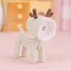 Luzes noturnas LED Mini Light Cute Deer Cervo dobrável Lâmpadas de mesa de mesa Livro de desktop Livro infantil quarto de cabeceira Decoração de quarto Presentes de férias