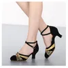 Dance Shoes professional latin dance shoes woman high heel summer shoes tango ballroom dance shoes women big size 33-42 230424