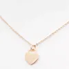 Fashion Style Stainless Steel Fashion T necklace jewelry Heart-Shaped Pendant love necklace For Women's Party Wedding Gifts Wholesale