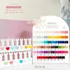 Nail Gel Eleanos Nail Gel Polish Set 58 Colors Full Coverage Gel Varnish For Nail Salon Wholesale Marnicure UV Gel Learner Kit 231218