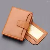 Card Holders Men's Multifunctional Leather Gray Money Clip Durable Wear-resistant Ourdoor Activities Top Quality Carteira Masculina