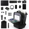 Backpack Expandable Large Capacity Travel Men 15.6 Inch Laptop USB Charging Multi-layer Space Male Bag Anti-thief Mochila