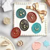 New Fire Paint Seal Embossed Stamp Alloy Handle Grip Retro Wax Seal Embossed Enamel Seal Wedding Decor DIY Magic Array Scrapbook