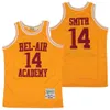 Basketball 14 Will Smith Filmtrikots Film The Fresh Prince Jazzy Jeff VON BEL-AIR GRAFFITI JAHRESTAG BELAIR Alle genähten Uniformpullover Vintage College Shirt