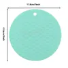 Silicone Pad Kitchen Round Heat Insulation Pot Pad Non-slip Meal Plate Tableware Mat Banquet Restaurant Desktop Decoration Mats