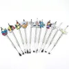 Metal dabber ferramenta dos desenhos animados dab ferramenta pepino dabbers liga de zinco fumar ferramentas para quartzo proibição acessórios tigela de vidro 12 ll