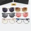 Trend Designer-Sonnenbrille Herren Mode-Sonnenbrille für Damen Leichte und runde Goggle lässige Geschenkbrille Strandschattierung UV-Schutz polarisierte Brille mit Box
