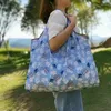 Bolsas de armazenamento Tamanho dobrável Grande estilo mágico estilo nylon grande tote ecológico reutilizável poliéster portátil bolsa dobrável bolsa dobrável compra