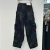 Damen Jeans Street Mounted American Retro Tie Dye Multi Pocket Baggy Overall Jeans für Männer und Frauen Y2K Harajuku Gothic 231123