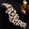 2022 Korean Bridal Headpieces Hair Accessories Adjustable Headwear Full Crystal Rhinestones Hair Comb Wedding Banquet