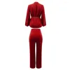 Women's Two Piece Pants Casual Loose Women Summer Streetwear Set Female 2PCS Outfits Girl's Long Slit Sleeve Tops Suit Lady's Sets